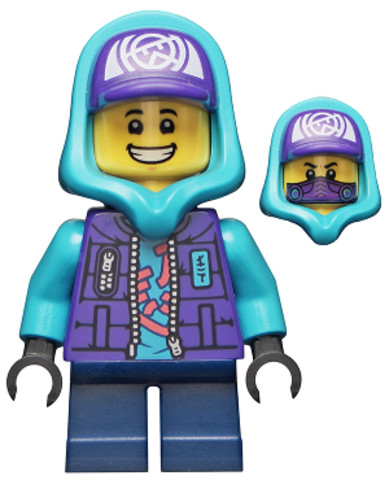 LEGO® Minifigurák njo780 - Lil' Nelson - Medium Azure Hood