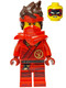 LEGO® Minifigurák njo882 - Kai - Sárkány felemelkedése, Haj, Váll páncél
