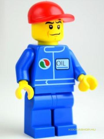 LEGO® Minifigurák OCT066 - Autószerelő figura, Octan ruhában