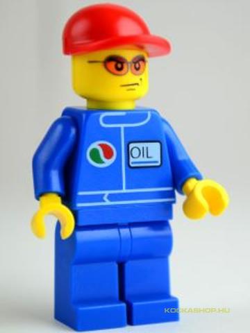 LEGO® Minifigurák OCT067 - Autószerelő figura, Octan ruhában, napszemüvegben