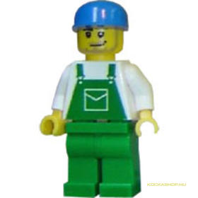 Zöld overallos minifigura