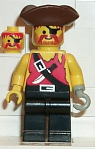 LEGO® Minifigurák pi024 - Félszemű kampókezű kalóz