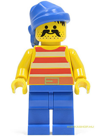 LEGO® Minifigurák pi040 - Kalóz Kék Nadrágban, Kék Sapkával