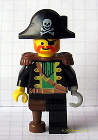 LEGO® Minifigurák pi055 - Piros szakáll kapitány