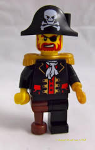 LEGO® Minifigurák pi081 - Kocka Szakáll Kapitány