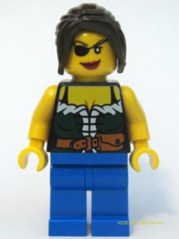 LEGO® Minifigurák pi101 - Kalóz Hölgy Kék Nadrágban