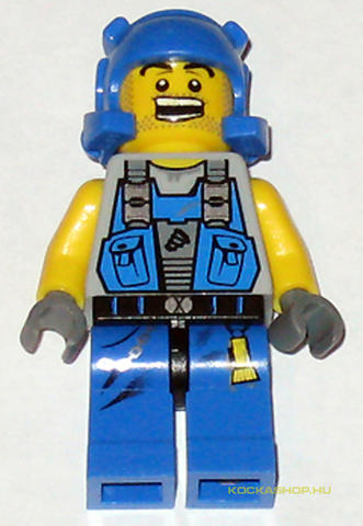 LEGO® Minifigurák pm006 - Teljesítmény Bányász, Borostás Arccal