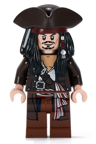 LEGO® Minifigurák poc011 - Jack Sparrow Kalappal