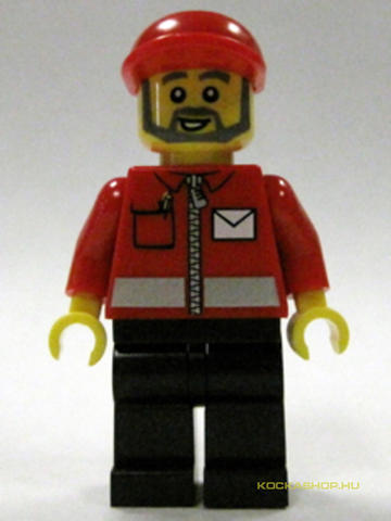 LEGO® Minifigurák post008 - Piros Postás