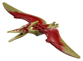 Olajzöld Pteranodon Sötétvörös Háttal