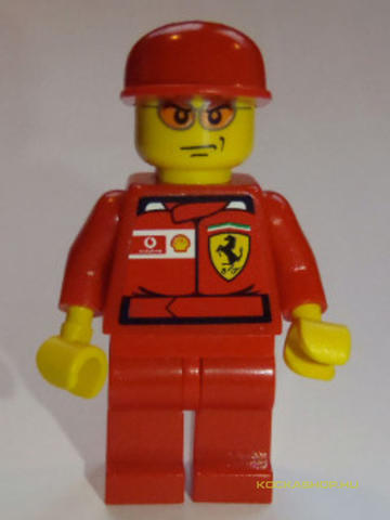 LEGO® Minifigurák rac037 - F1 Ferrari-mérnök 3