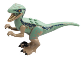 Sötétbézs Velociraptor (Kék)