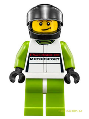 LEGO® Minifigurák sc002 - Porsche Versenyautó Sofőr