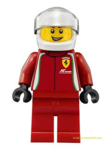 LEGO® Minifigurák sc007 - Ferrari Versenyautó Sofőr