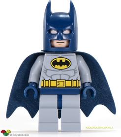 Batman minifigura szürke ruha, sárga öv