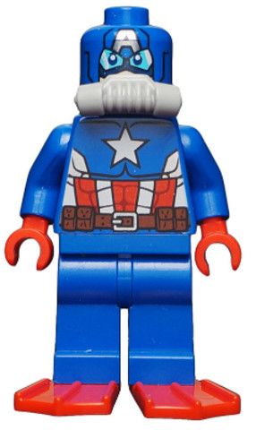 LEGO® Minifigurák sh0214 - Búvár Amerika kapitány