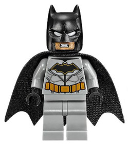 Batman - világos kékes szürke ruhában, fekete köpennyel