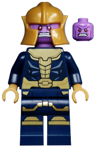 LEGO® Minifigurák sh0613 - Thanos - Sötétkék Ruha és Gyöngyházarany Sisak