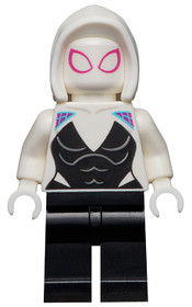 Ghost Spider / Spider-Gwen - fehér alap sima kapucni