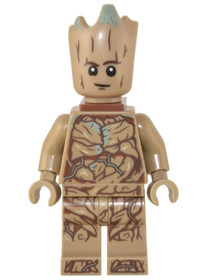 LEGO® Minifigurák sh0836 - Groot, Kamasz Groot - Sötétbarna Nyaktartó