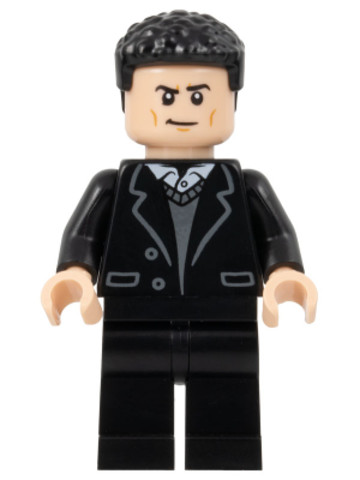 LEGO® Minifigurák sh0884 - Bruce Wayne - Fekete öltöny, Csavart haj