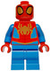 LEGO® Minifigurák sh0955 - Póki (Pókember) - Közepes láb, Arany pók logó 