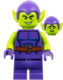 LEGO® Minifigurák sh0957 - Zöld manó - Lime bőr, Sötét lila öltözet