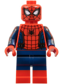 Spider-Man - Printed Dark Blue Arms, Red Boots