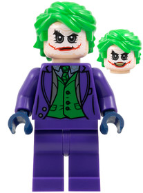 The Joker - Dark Purple Suit, Green Vest, Bright Green Hair