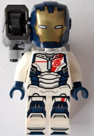 Iron Legion - Dark Blue Head, One Piece Helmet, Stud Shooter