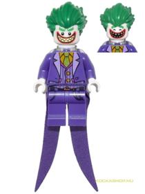 Joker minifigura lila köpennyel