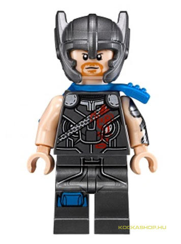 LEGO® Minifigurák sh412 - Thor - Sisakban Kék Vállvédes Kardtartóval