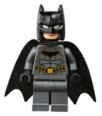 LEGO® Minifigurák sh589 - Batman - sötét kékes szürke ruhában, arany övvel, fekete maszkkal és köpennyel