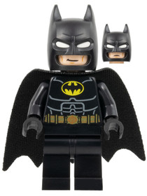 LEGO® Minifigurák sh886 - Batman - Fekete öltözet, Aranyszínű öv, Bagolyszem, Mosoly, Homlokráncolás