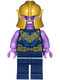 LEGO® Minifigurák sh906 - Thanos - Sötétkék lábak, Lila karok, Aranyszínű sisak