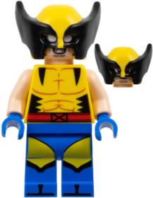 Wolverine - sárga és fekete maszk, kék kezek