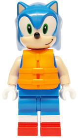 Sonic mentőmellényben
