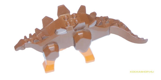 LEGO® Alkatrészek (Pick a Brick) Stego02 - Barna Stegosaurus Sötétnarancs Lábakkal
