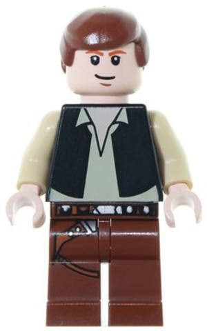 LEGO® Minifigurák sw0179a - Han Solo - Fekete Mellény (2010)