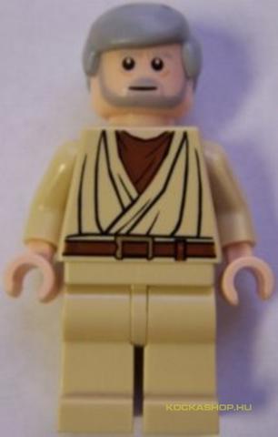 LEGO® Minifigurák sw0274h - Obi-Wan Kenobi-Fehér Pupillákkal, Használt