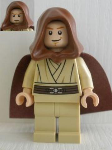 LEGO® Minifigurák sw0329 - Obi-Wan Kenobi csuklyában - Komor Arccal