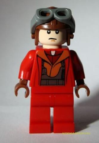 LEGO® Minifigurák sw0340 - Naboo Harcos Pilóta-Piros Ruhában
