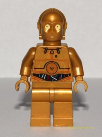 LEGO® Minifigurák sw0365 - C-3Po-Színes Vezetékes Mintával