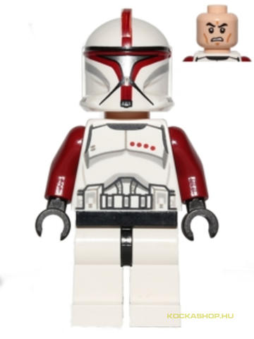 LEGO® Minifigurák sw0492h - Clone Trooper Captain használt 