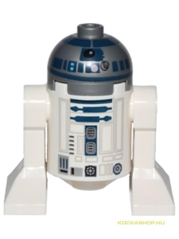 LEGO® Minifigurák sw0527a - R2-D2 (Ezüstszürke Fejjel és Levendula Színű Jelzővel) 