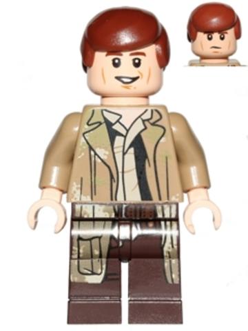 LEGO® Minifigurák sw0644 - Han Solo endori ruhában - Komor Arccal