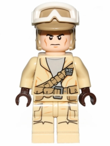 LEGO® Minifigurák sw0688 - Lázadó Katona Sötét homokszínű Sisakban