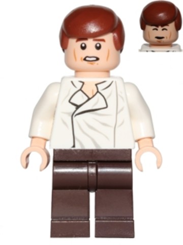LEGO® Minifigurák sw0714 - Han Solo, Sötétbarna Lábakkal