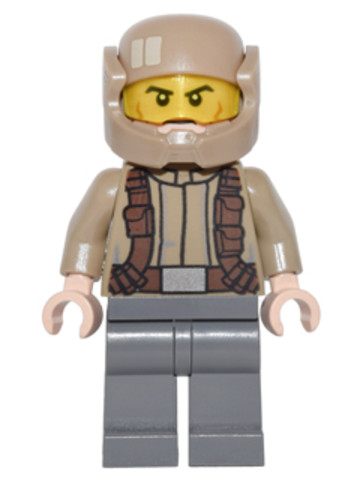 LEGO® Minifigurák sw0720 - Ellenállás Oldali Katona - Sötétbézs Kabátban