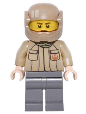 LEGO® Minifigurák sw0721 - Ellenállás Oldali Katona - Mellkasán az Ellenállás jelképével